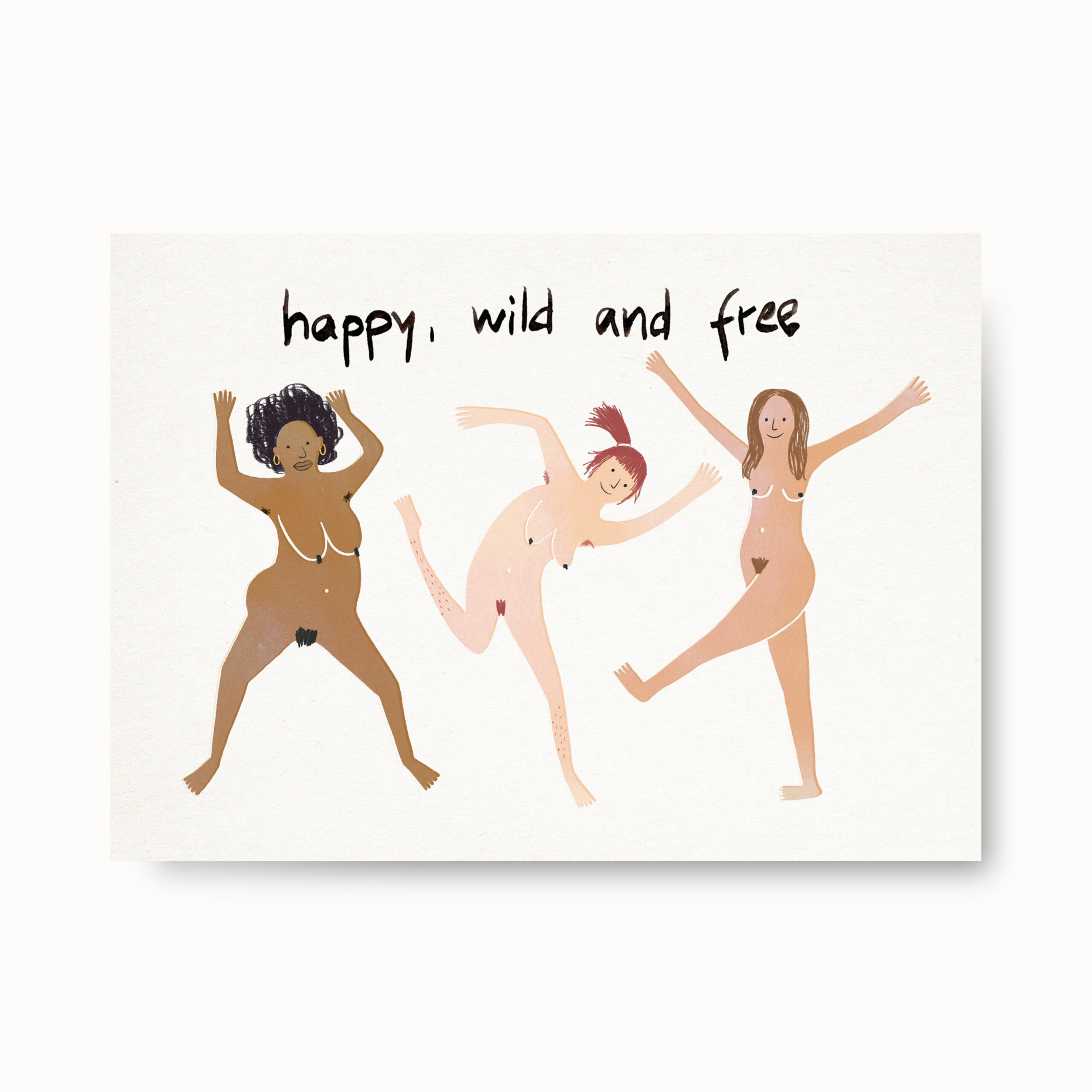 HappyWomen-Postkarte-Illustration-FarinaKuklinski