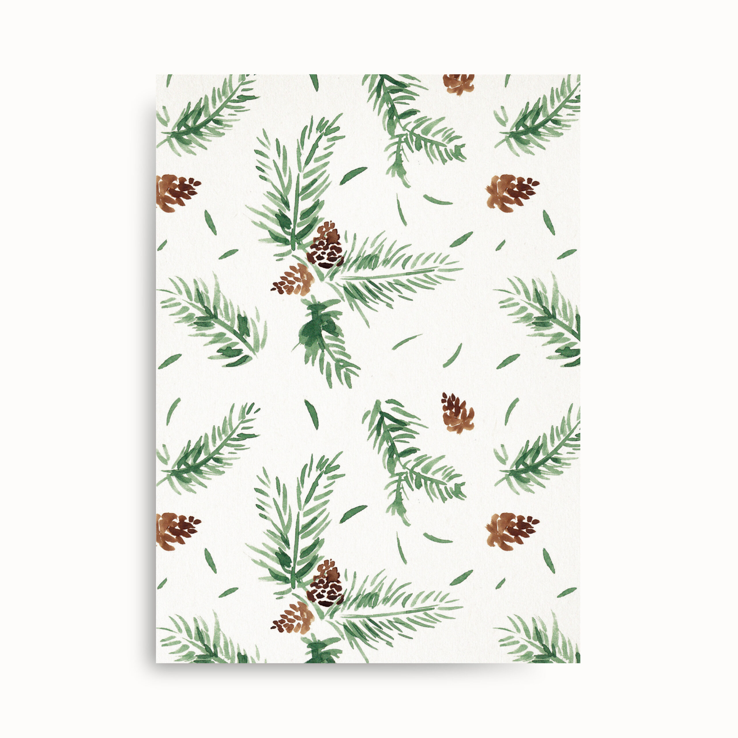 Tannenzweige-Postkarte-Illustration-FarinaKuklinski