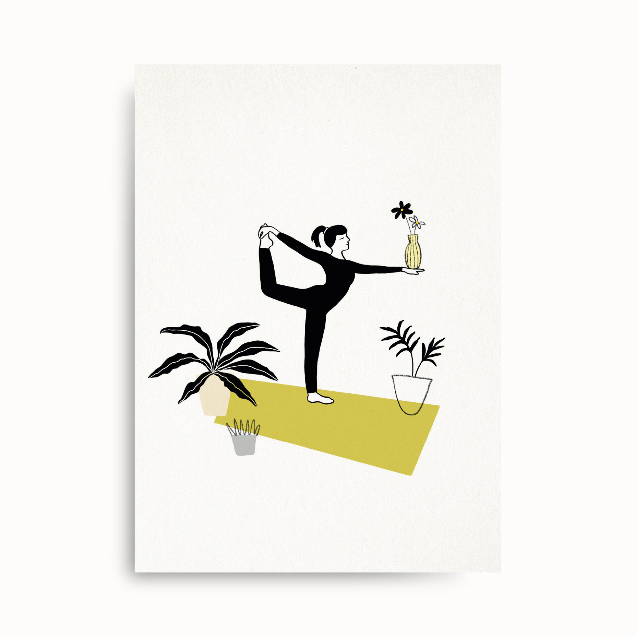 YogaDancer-Postkarte-Illustration-FarinaKuklinski