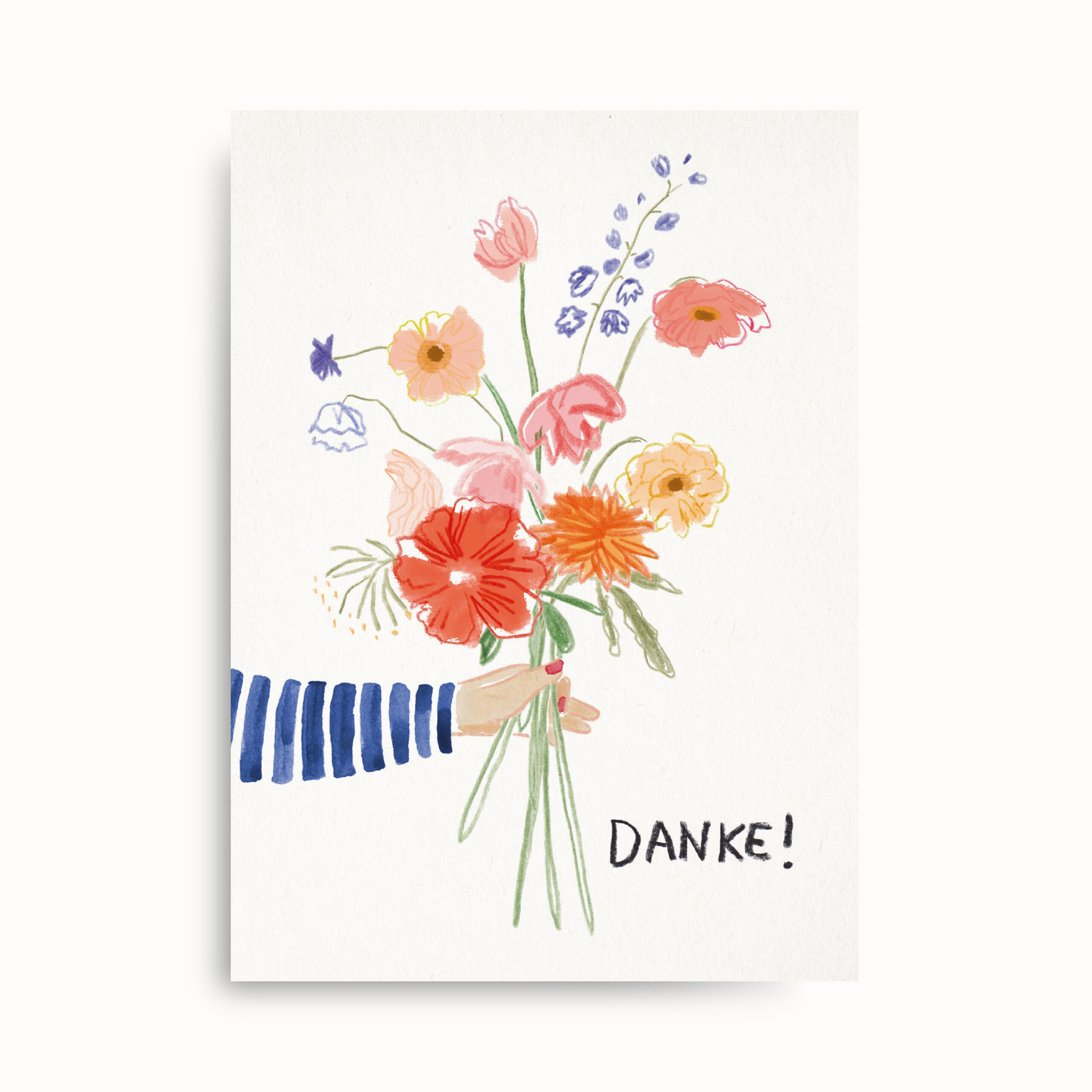 DankeStrauss-Postkarte-Illustration-FarinaKuklinski